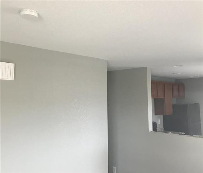 Ceiling fixed after water damage was removed